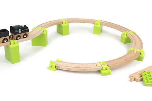 Noppi Eisenbahn Helix erste Etage Steigung Bausteine