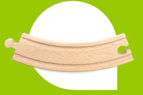 Noppi Eisenbahn Schienen Kreis 8 Kurven Holz