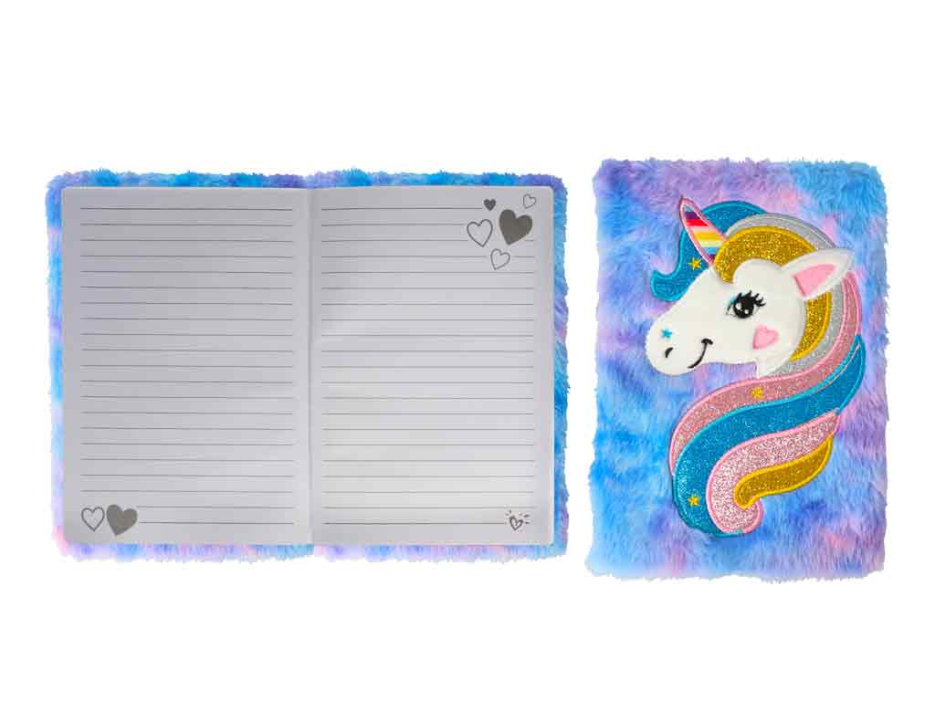 Notizbuch A5 liniert - Cutie Einhorn multicolor