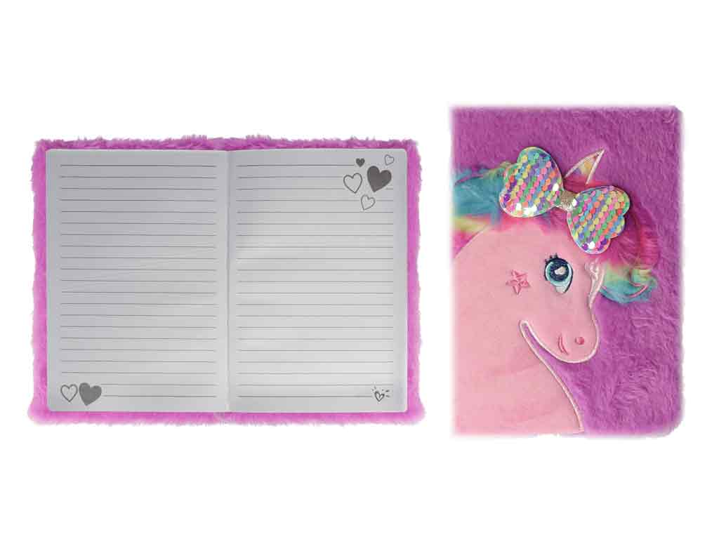 Cutie Einhorn Notizbuch A5 Schleife Pailletten