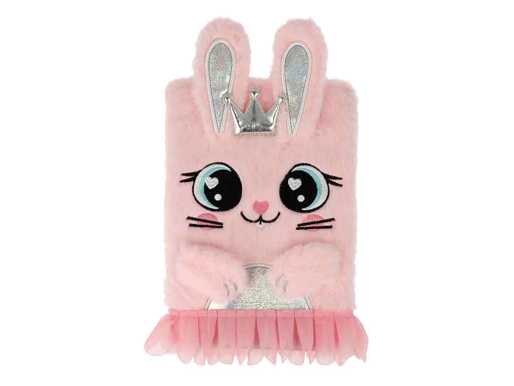 Notizbuch Cutie Hase pink A5 flauschig