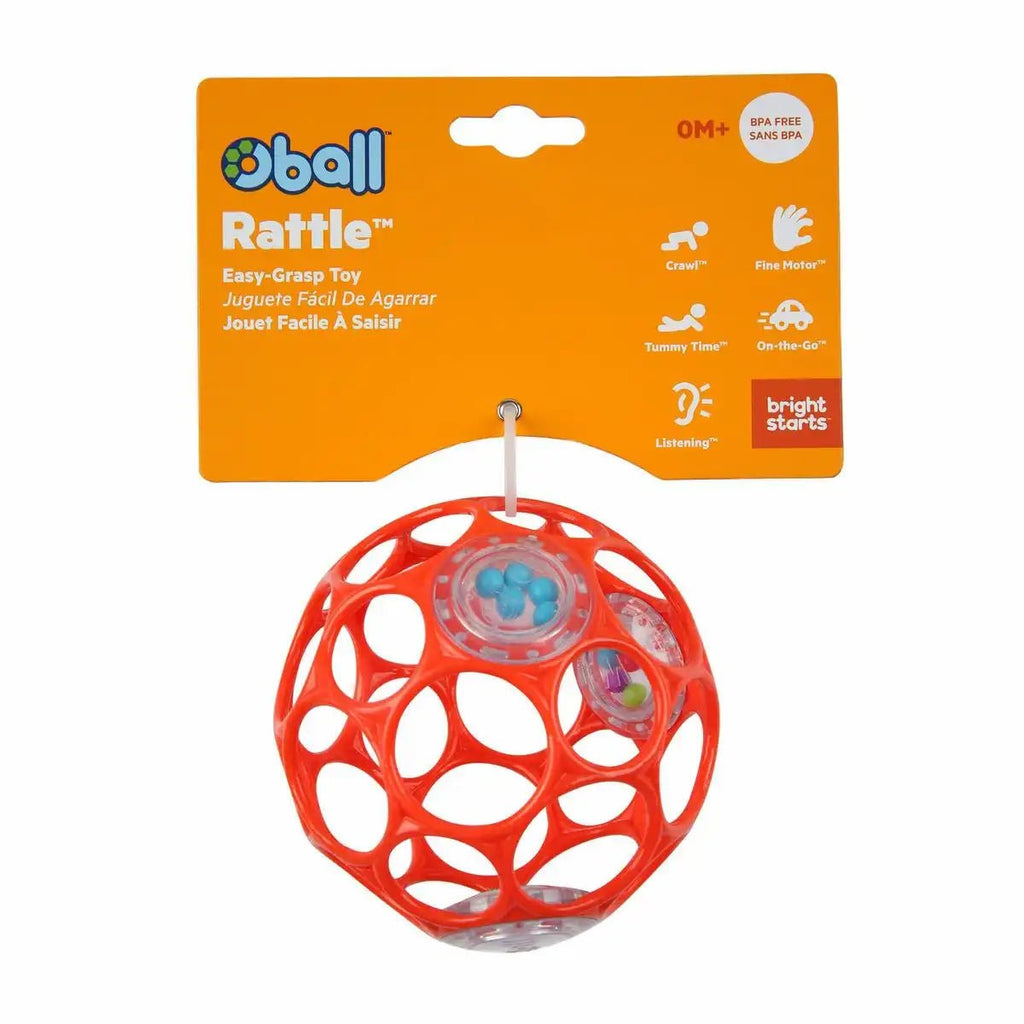 Oball Rassel, rot - 10 cm - HCM Kinzel / Fach