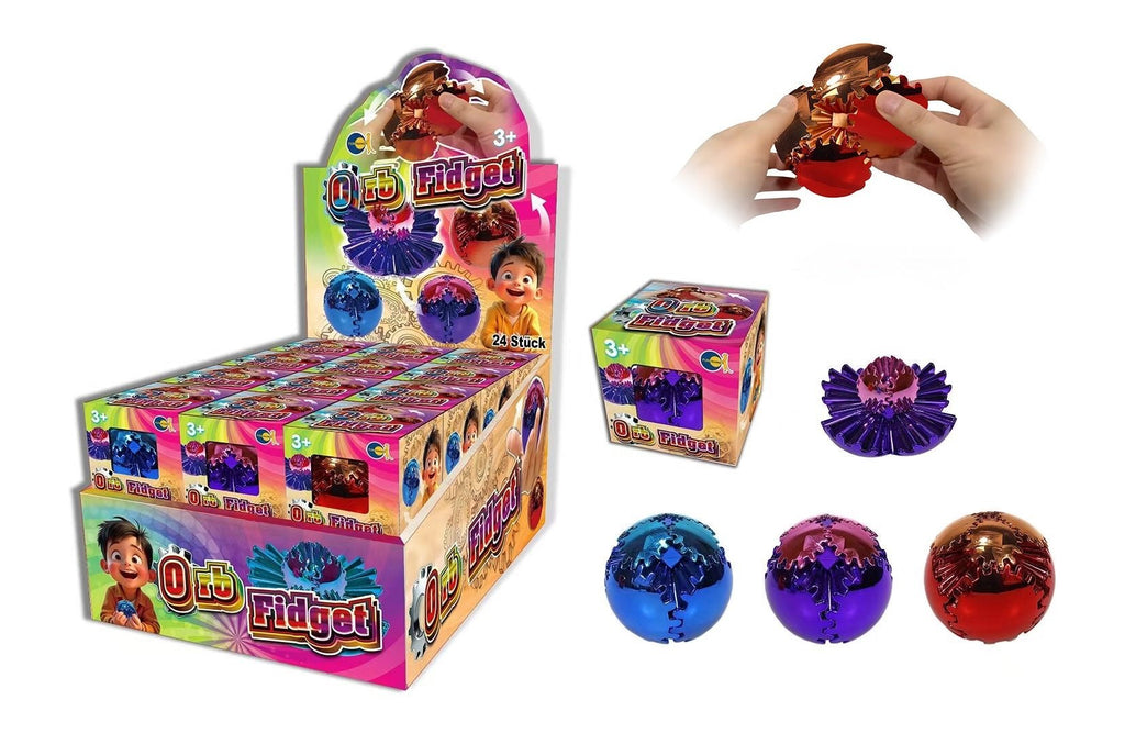 Orb Fidget Gear Ball Verwandlungsball in Metallic Farben
