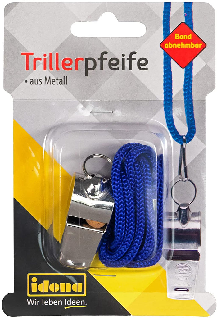 Outdoor + Sport - Trillerpfeife aus Metall am Band - Aurich