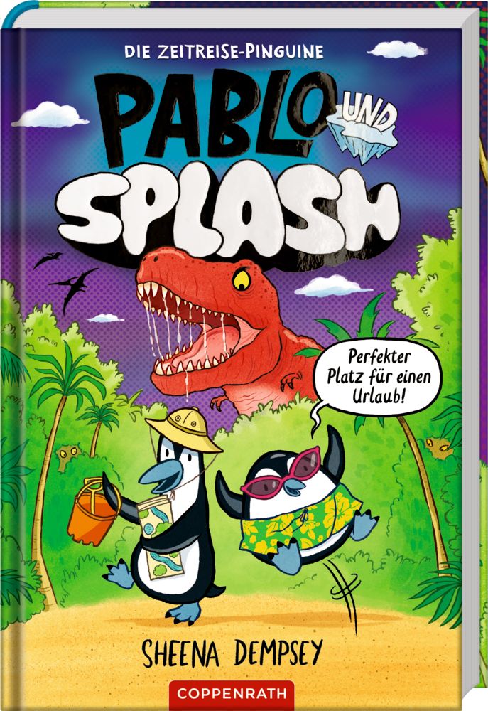 Pablo & Splash Zeitreise-Pinguine Buchcover – Comic für Kinder ab 6