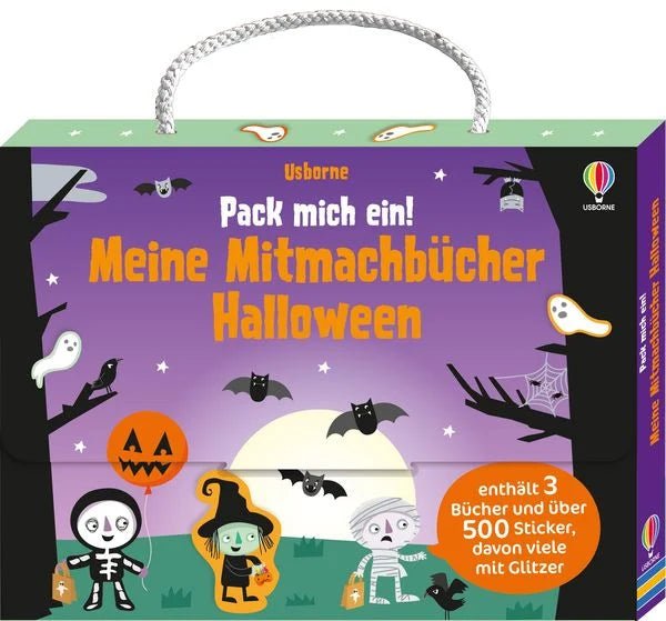 Pack mich ein Mitmachbücher Halloween Koffer mit 500 Stickern
