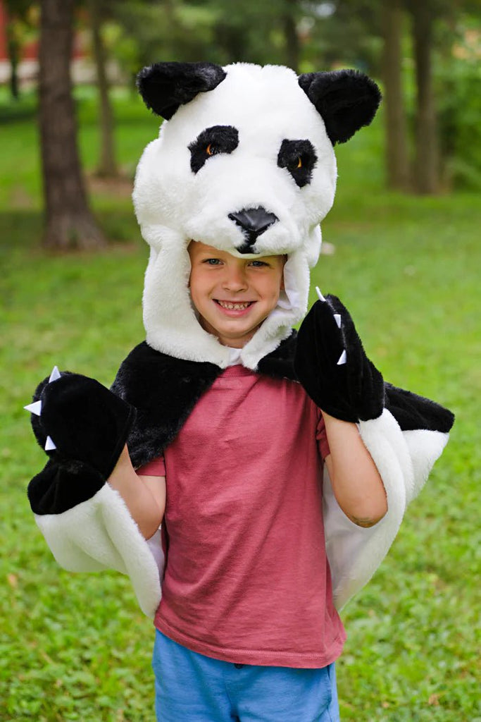Panda Umhang mit Kopf und Ohren Baby 12–24 Monate