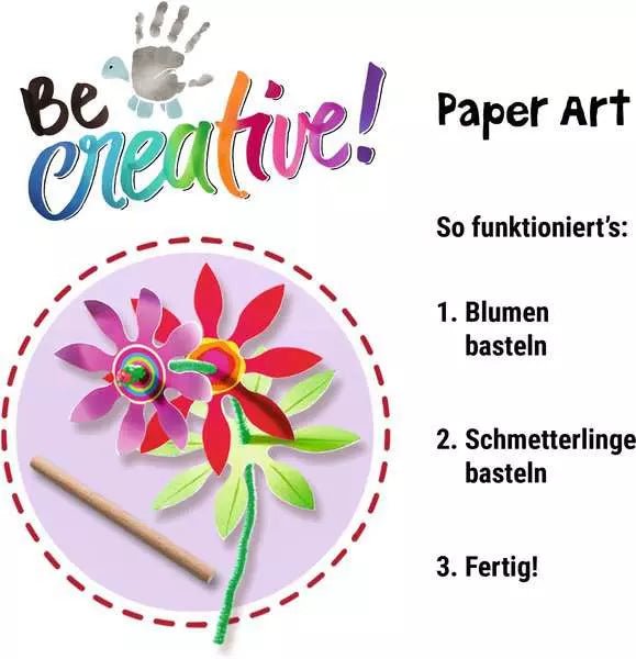 Paper Art Blumen & Schmetterlinge - Bastelset - Ravensburger