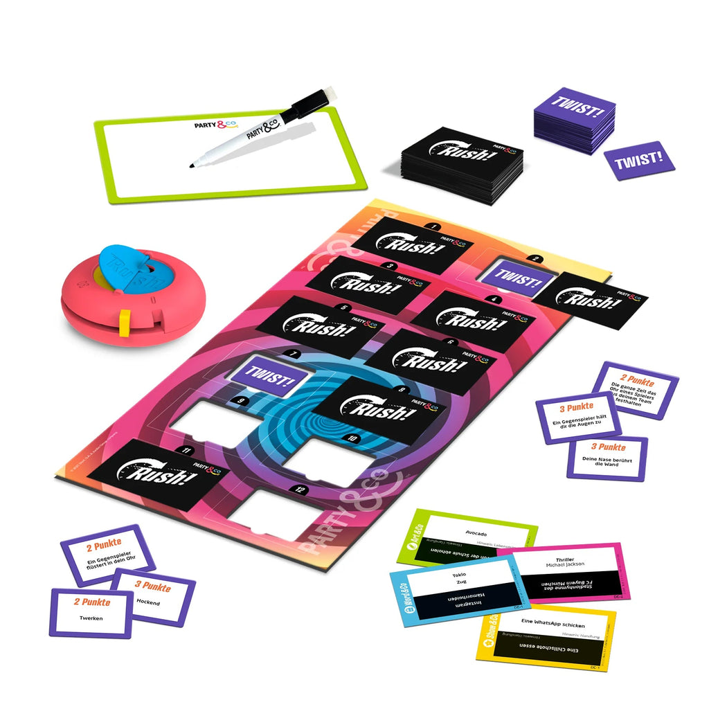Karten & Aufgaben aus Party & Co Rush – Spielmaterial Detail
