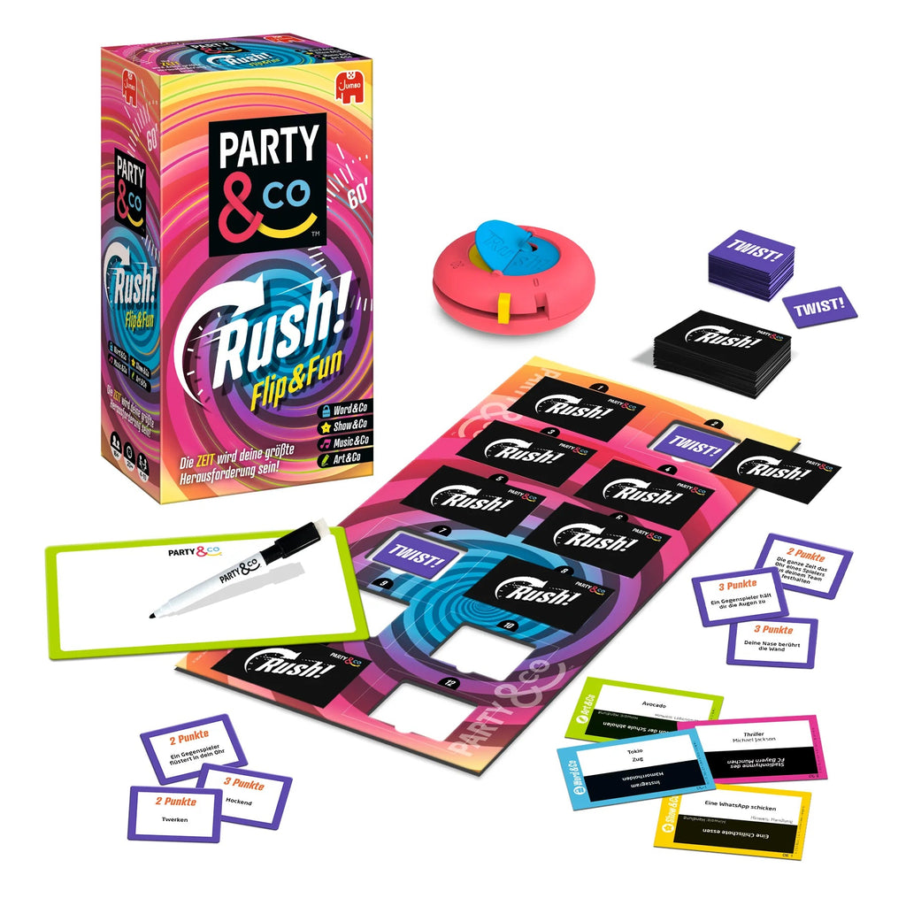Karten & Aufgaben aus Party & Co Rush – Spielmaterial Detail
