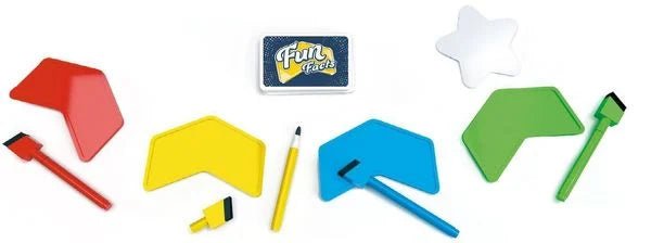 Fun Facts Gesellschaftsspiel mit Punkten Stern und Tafeln