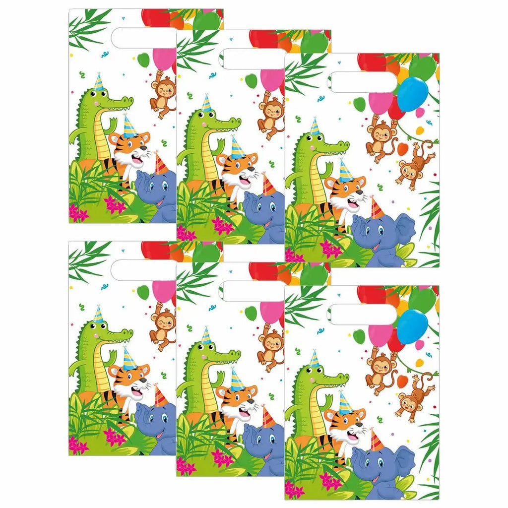 Jungle Balloons Tüten Dschungelmotiv 6er Pack