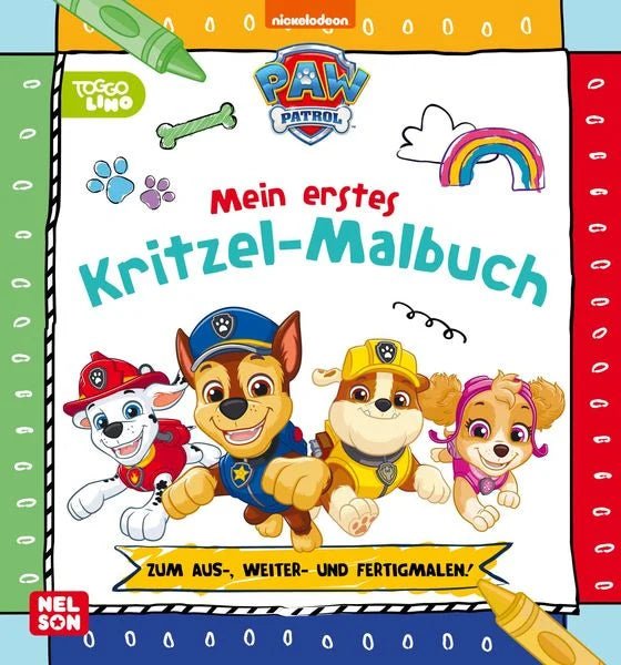 PAW Patrol Lernbuch: Mein erstes Kritzel - Malbuch - Nelson