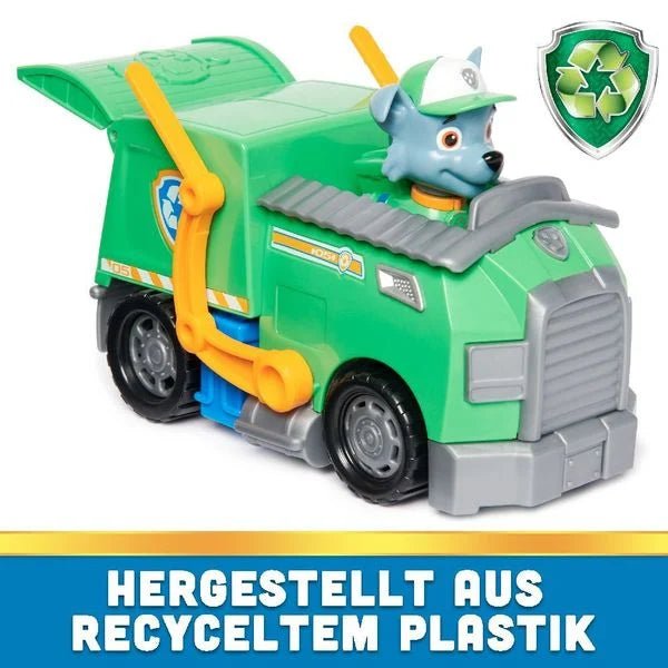 Paw Patrol, Recycling - Truck mit Rocky - Figur - Amigo