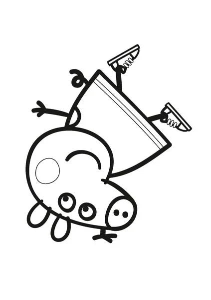 Kreativer Peppa Wutz Malblock 64 Bilder für Kleinkinder
