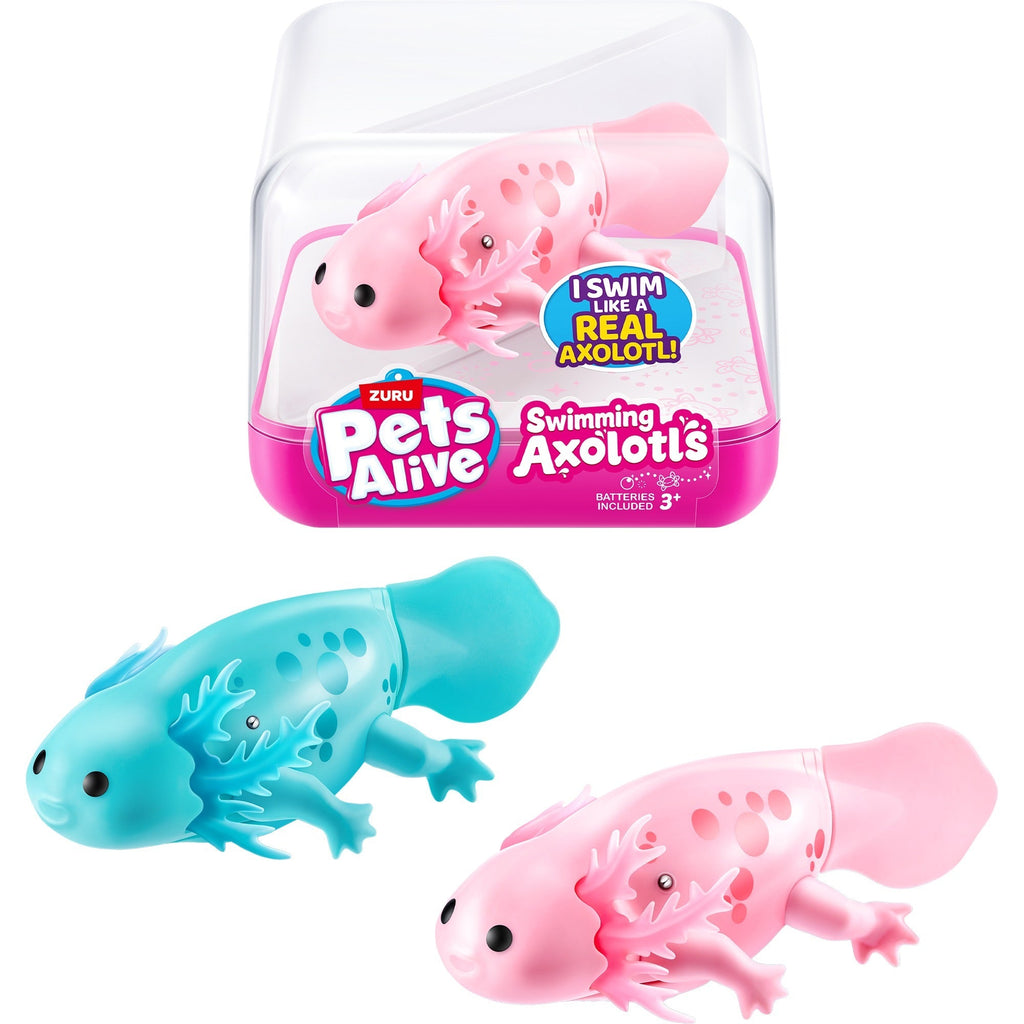ZURU Swimming Axolotl – Schwimmende Axolotl-Spielfigur für Kinder