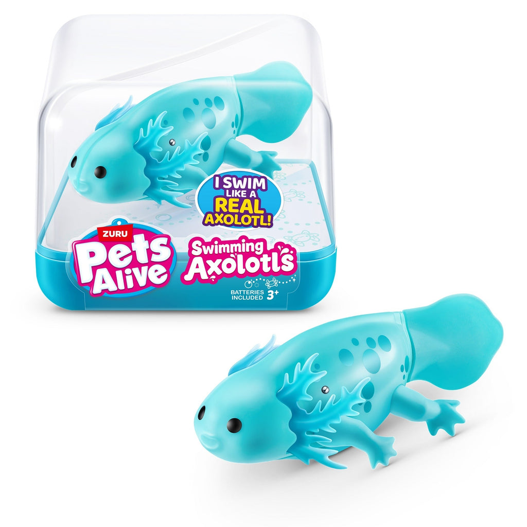 ZURU Swimming Axolotl – Schwimmende Axolotl-Spielfigur für Kinder