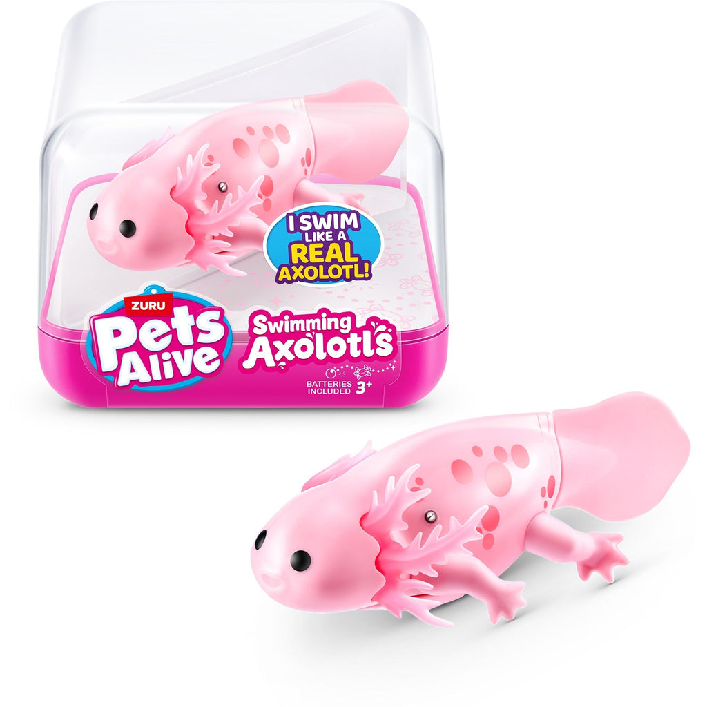 ZURU Swimming Axolotl – Schwimmende Axolotl-Spielfigur für Kinder