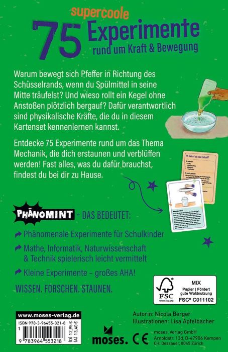 PhänoMINT Experimente Kraft – Kinder entdecken Physik mit 75 Versuchen