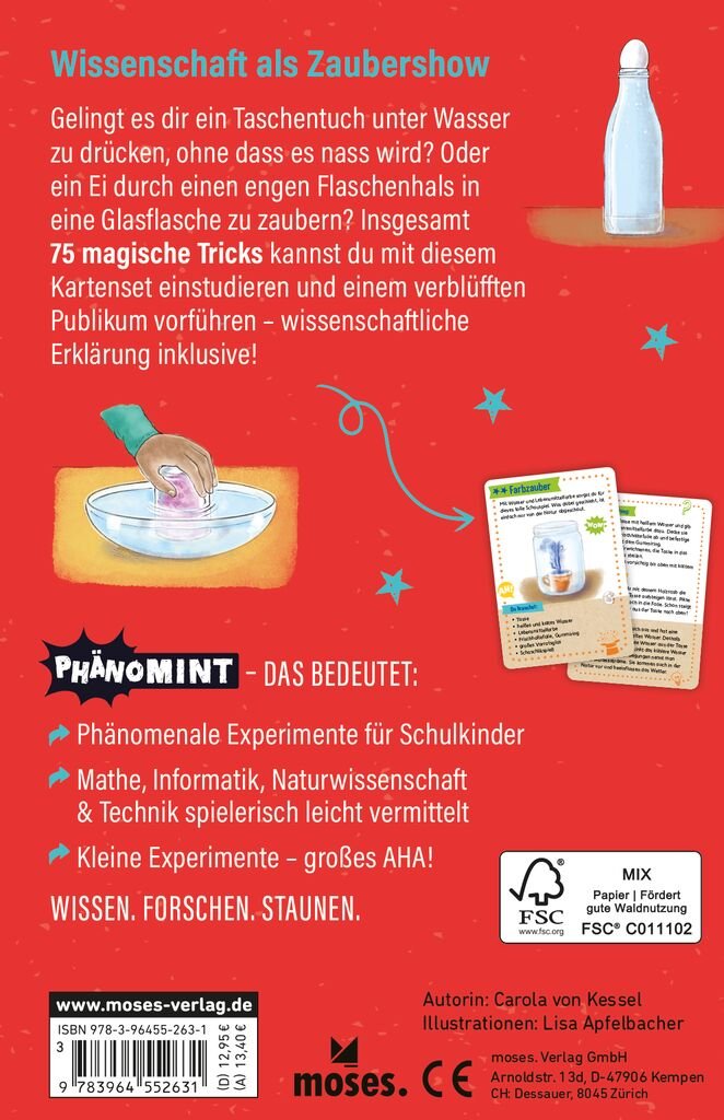 PhänoMINT Kartenspiel Wissenschaftsexperimente ab 8 Jahren