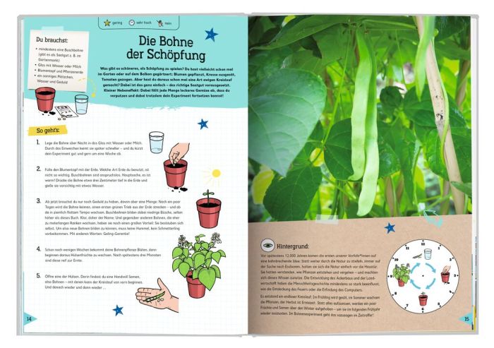 Mitmachbuch zum Thema Zeit mit Experimenten ab 10