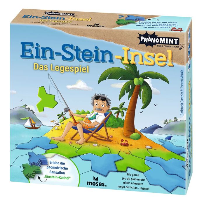 PhänoMINT Ein-Stein-Insel Legespiel Einstein-Kachel Rätsel ab 8 Jahre