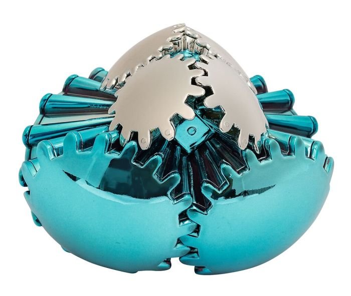 Zahnrad-Zauberball metallic bunt für Kinder ab 6