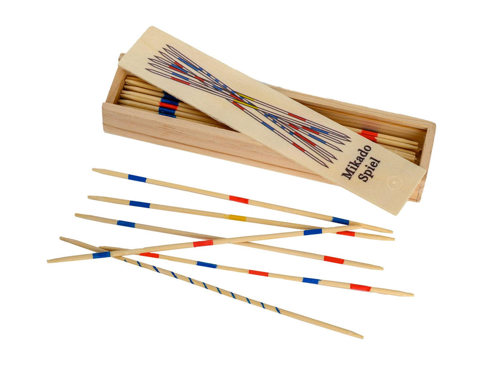 Philos Mikado Medium – 41 Bambusstäbchen in Holzbox, ab 6 Jahren
