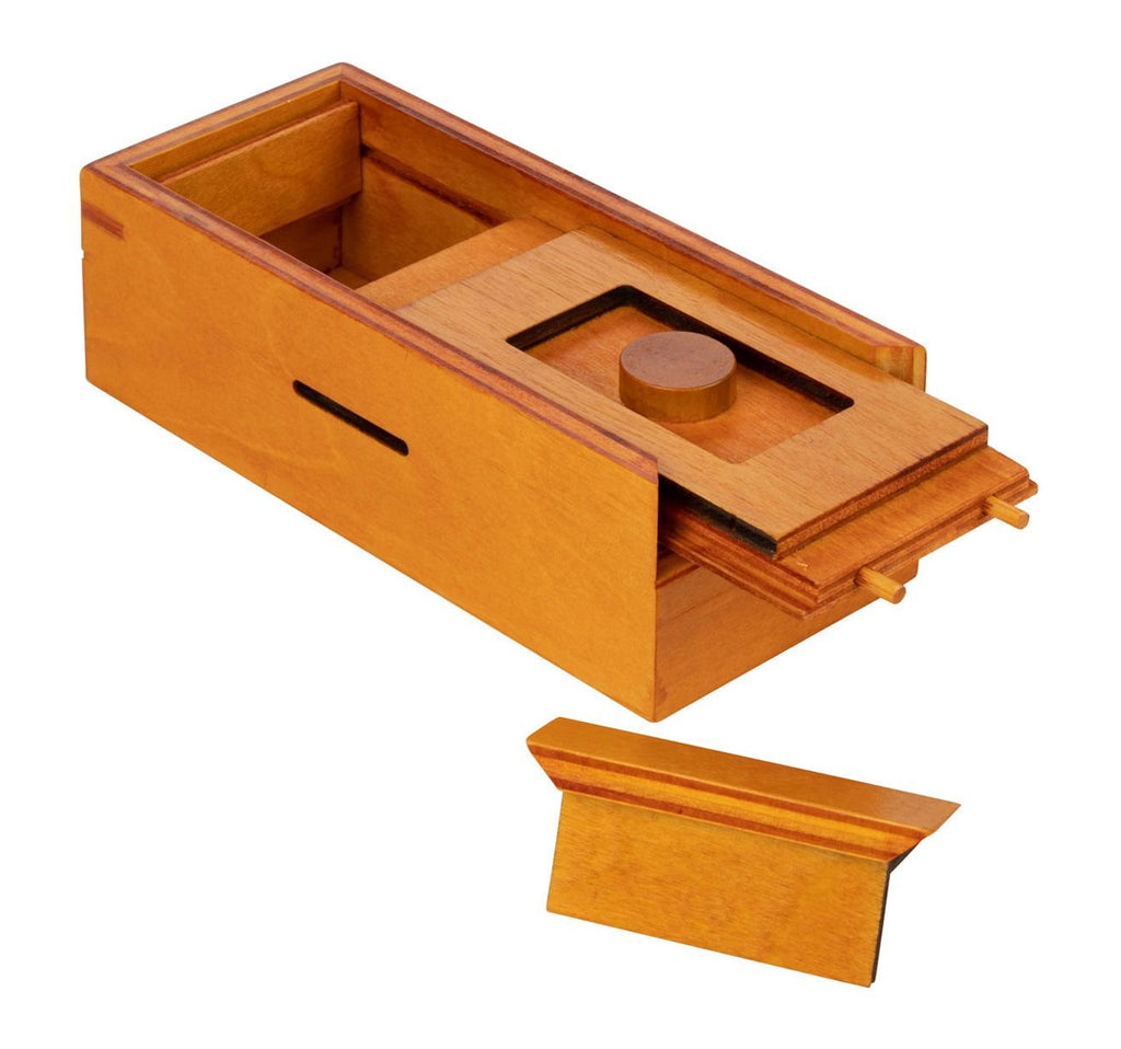 Philos Secret Box Circle, Holz-Knobelspiel mit Geheimfach, ab 6 Jahren