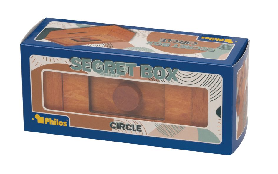 Philos Secret Box Circle, Holz-Knobelspiel mit Geheimfach, ab 6 Jahren