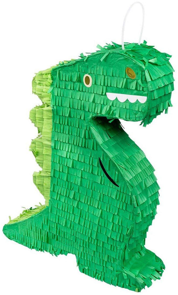 Grüne Dinosaurier-Piñata für Kindergeburtstag, 35x43cm, befüllbar