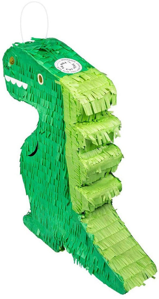 Grüne Dinosaurier-Piñata für Kindergeburtstag, 35x43cm, befüllbar