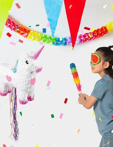 Pinata Einhorn weiß - Idena