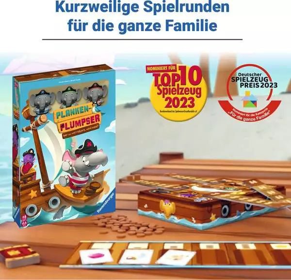 Planken - Plumpser - Kinderspiel ab 5 Jahren - Ravensburger