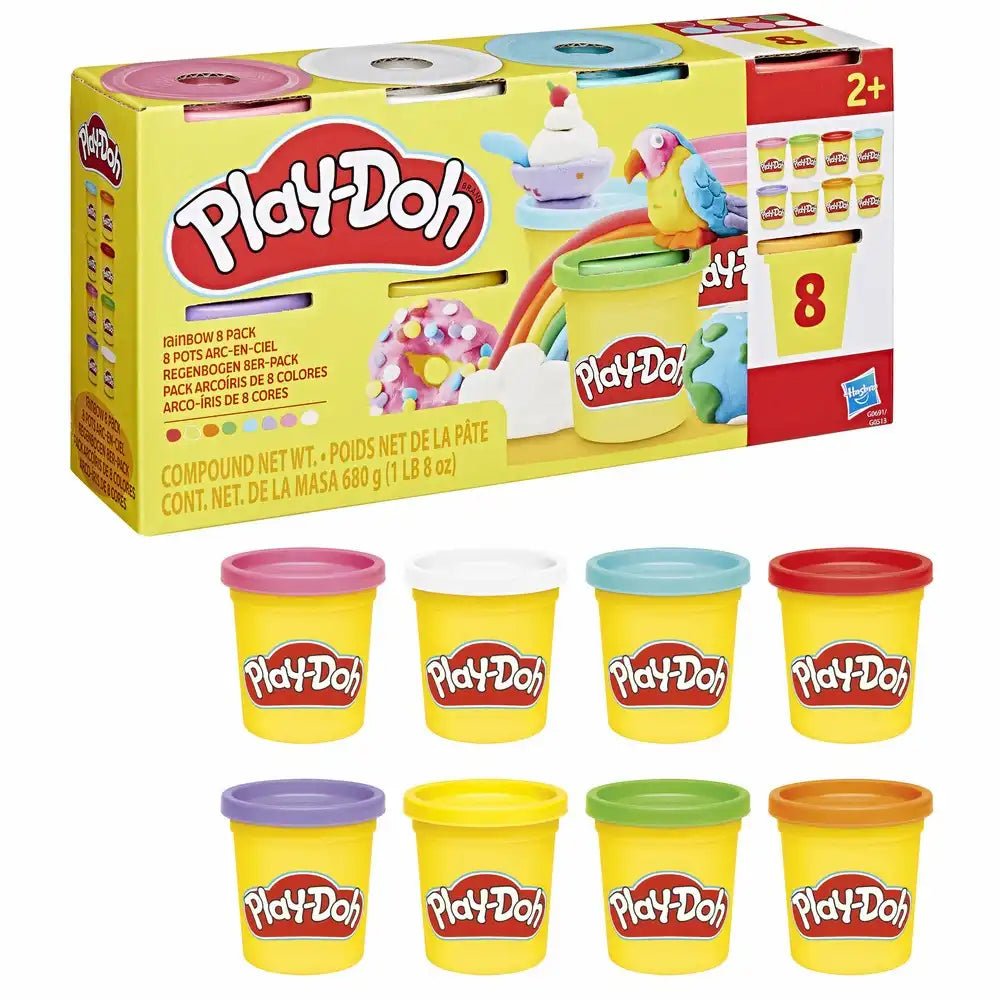 Play-Doh Spielknete Regenbogen 8er-Pack für Kinder ab 2 Jahren
