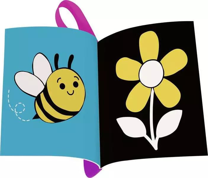 Babybuch ab 6 Monaten Play+ Erste Bilder mit Pop-its
