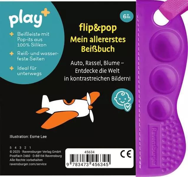Ravensburger Play+ Babybuch Erste Bilder Beiß- und Spielspaß
