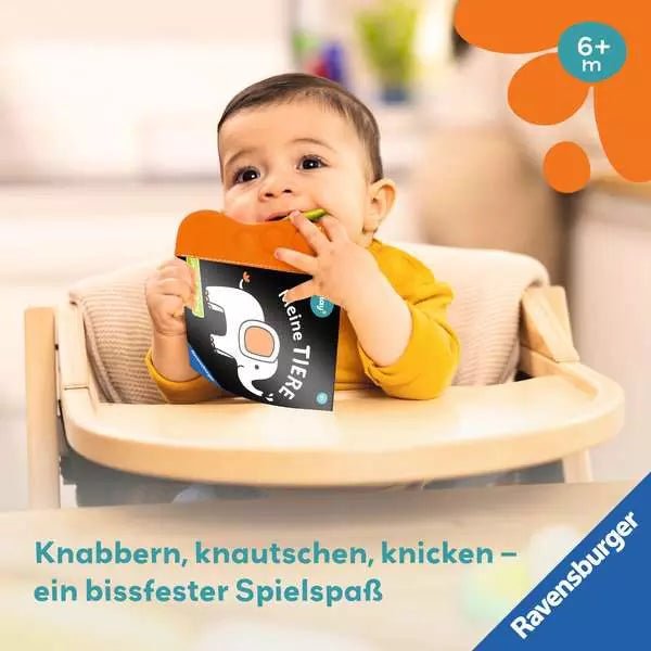 Babybuch Play+ Ravensburger Tiere mit Silikonleiste
