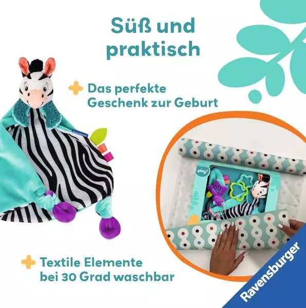 Play+ Fühlen, rasseln, spielen (Geschenk - Set: Zebra) - Ravensburger