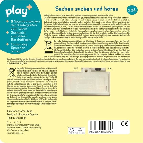 Geschenkidee Soundbuch Im Kindergarten Ravensburger ab 1 Jahr