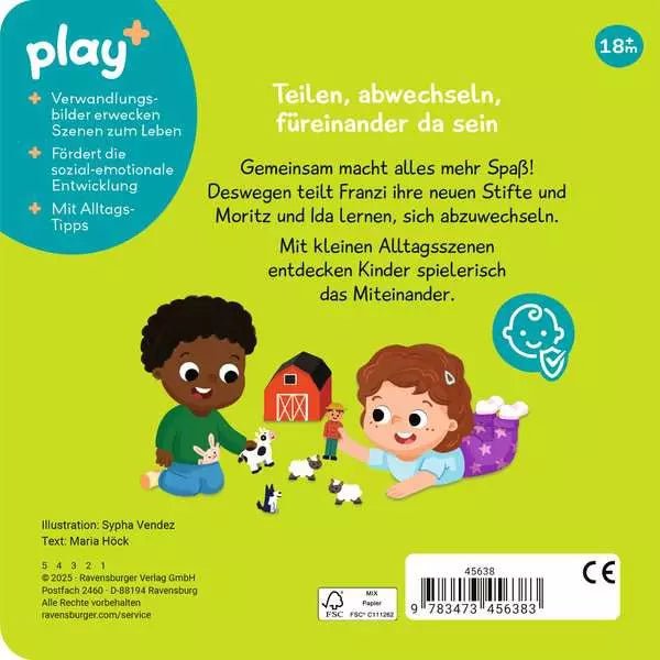 Ravensburger Play+ Teilen und vertragen Schiebebuch ab 18 Monate

