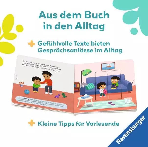 Play+ Schiebebuch Teilen und vertragen interaktiv für Kleinkinder
