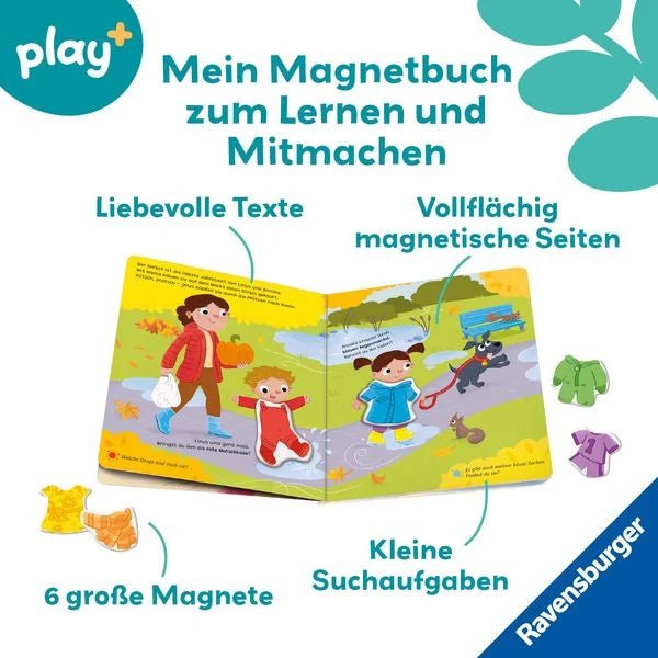 Ravensburger Play+ Magnetbuch Farben Kleidung Jahreszeiten
