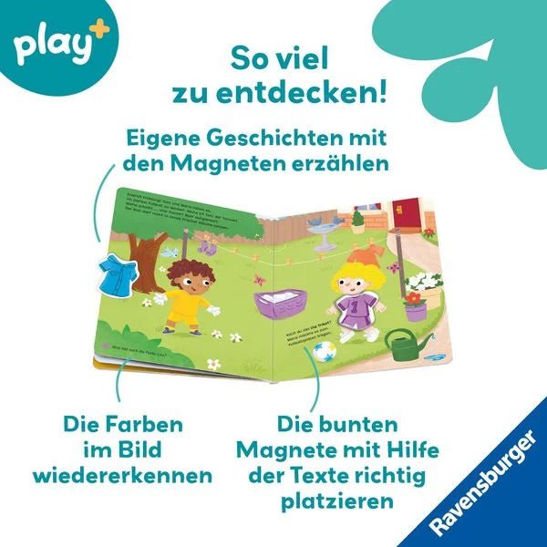 Magnetbuch Farben Play+ mit 6 Magneten robust und hochwertig
