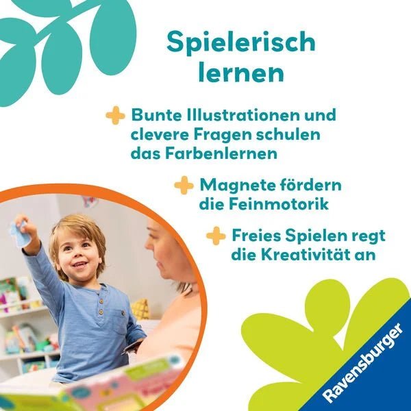 Play+ Magnetbuch ab 18 Monaten pädagogisches Lernspielzeug

