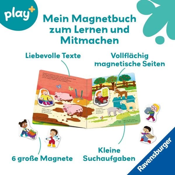 Ravensburger Play+ Magnetbuch Bauernhof Zählen Kinder
