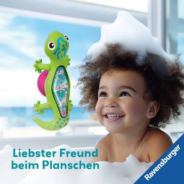 Badespielzeug Gecko Regenmacher ab 6 Monate wasserdicht