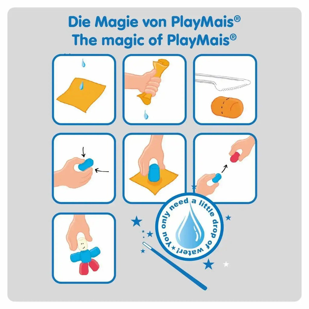PlayMais Dinosaurier Bastelset kinderleicht ohne Kleber ab 3