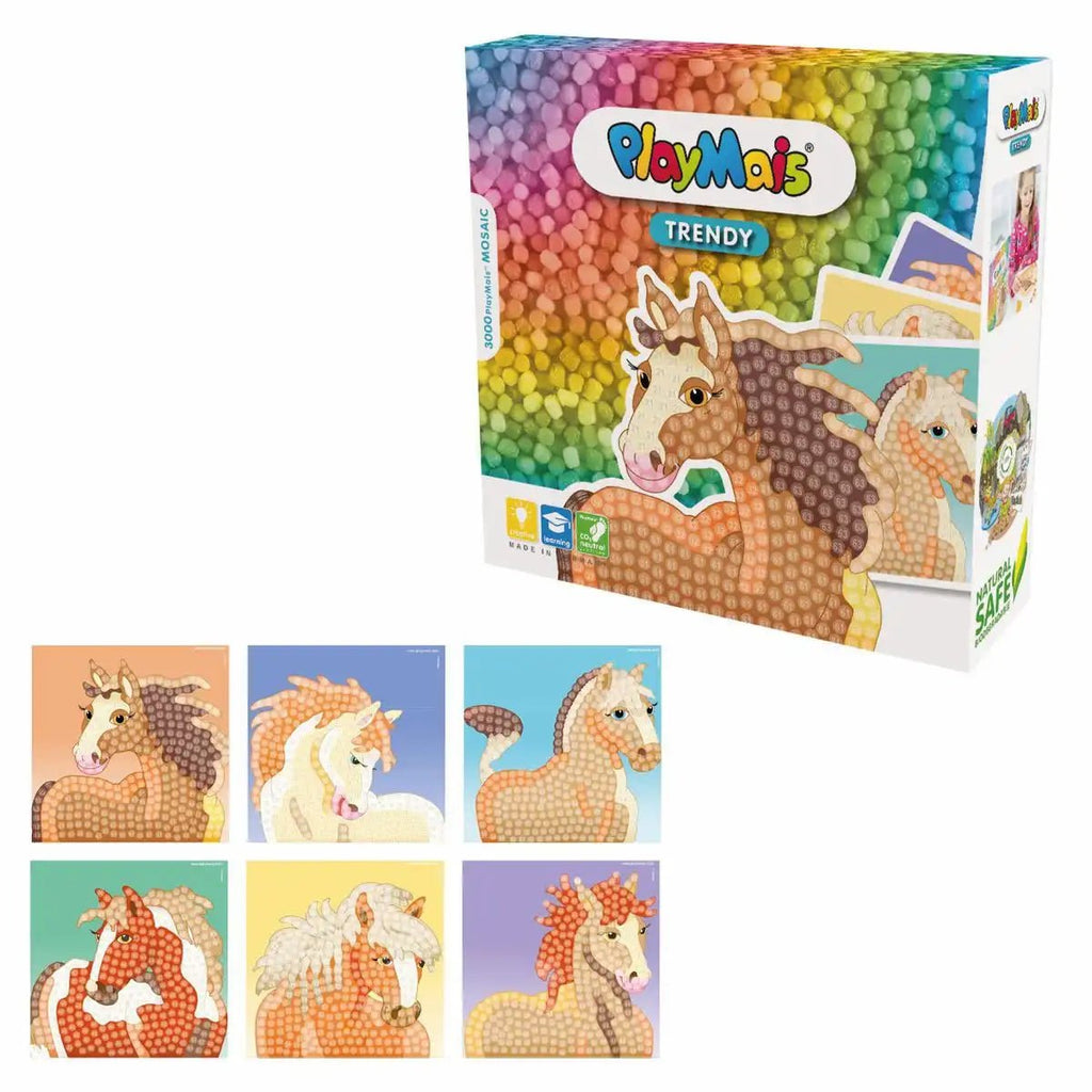 PlayMais Trendy Mosaic Horse Set mit über 3000 Teilen