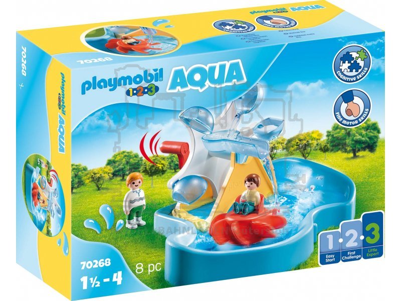 Playmobil 1.2.3. Aqua - Wasserrad mit Karussell - Playmobil